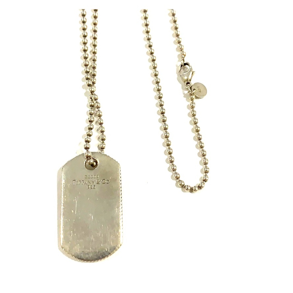 Tiffany & Co dog tag necklace